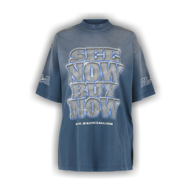 Buy Balenciaga Medium Fit See Now Buy Now Graphic T-Shirt 'Washed