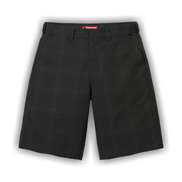 Buy Supreme Work Short 'Black Plaid' - SS26SH19 BLACK PLAID | GOAT