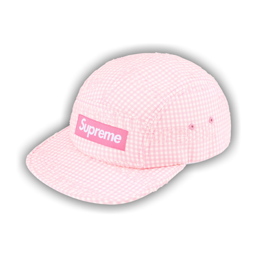 Buy Supreme Monogram Gingham Camp Cap 'Pink' - SS26H38 PINK | GOAT