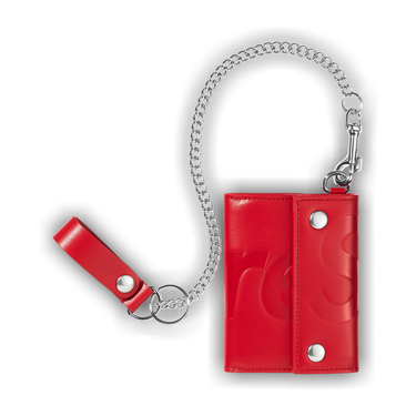 Buy Supreme Leather Chain Wallet 'Red' - SS26B37 RED | GOAT