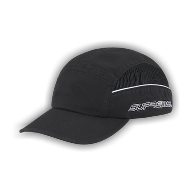 Buy Supreme Side Mesh Piping Camp Cap 'Black' - SS26H75 BLACK | GOAT