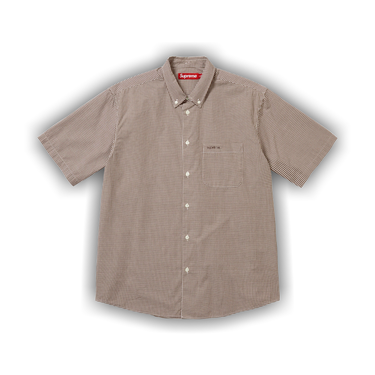 Buy Supreme Gingham Short-Sleeve Shirt 'Brown' - SS26S38 BROWN
