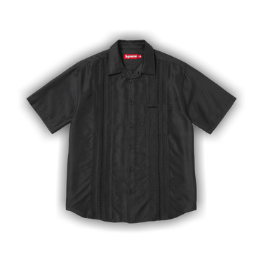 Buy Supreme Pintuck Short-Sleeve Shirt 'Black' - SS26S9 BLACK | GOAT