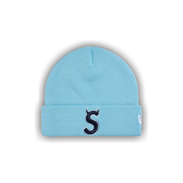 Buy Supreme New Era Devil S Logo Beanie 'Light Blue' - SS26BN10