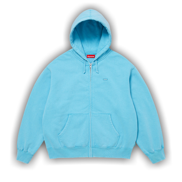 Buy Supreme Small Box Zip Up Hooded Sweatshirt 'Light Blue