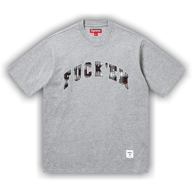 Buy Supreme Fuck Em Plaid Short-Sleeve Top 'Heather Grey