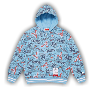 Buy Supreme x Mitchell & Ness Teams Zip Up Hooded Sweatshirt