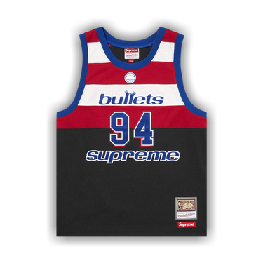 Buy Supreme x Mitchell & Ness Teams Jersey 'Black' - SS26KN76
