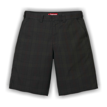 Buy Supreme Work Short 'Black Plaid' - SS26SH19 BLACK PLAID | GOAT