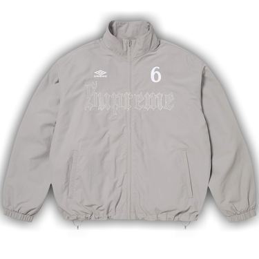 Buy Supreme x Umbro Rhinestone Track Jacket 'Light Grey