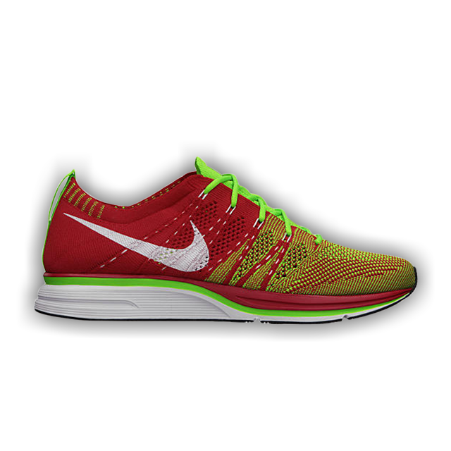 Red flyknit trainer deals