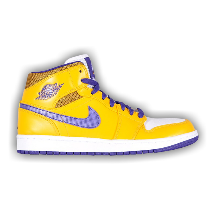 Buy Air Jordan 1 Mid Lakers 554724 708 GOAT