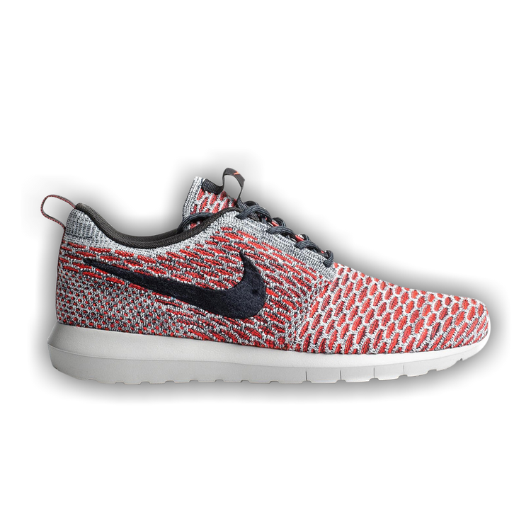 Nike roshe run flyknit bright crimson cheap