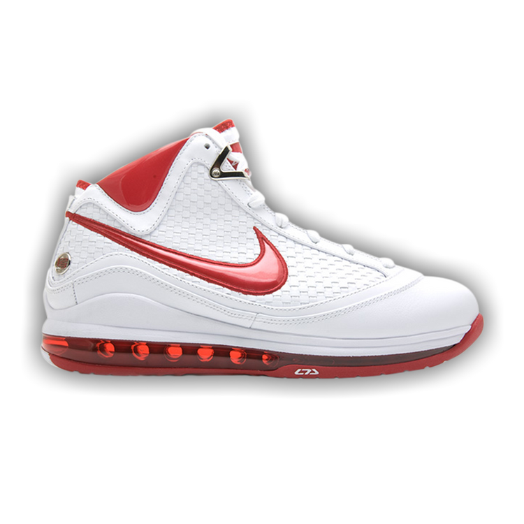 Buy Air Max LeBron 7 NFW White Varsity Red 383578 161 GOAT
