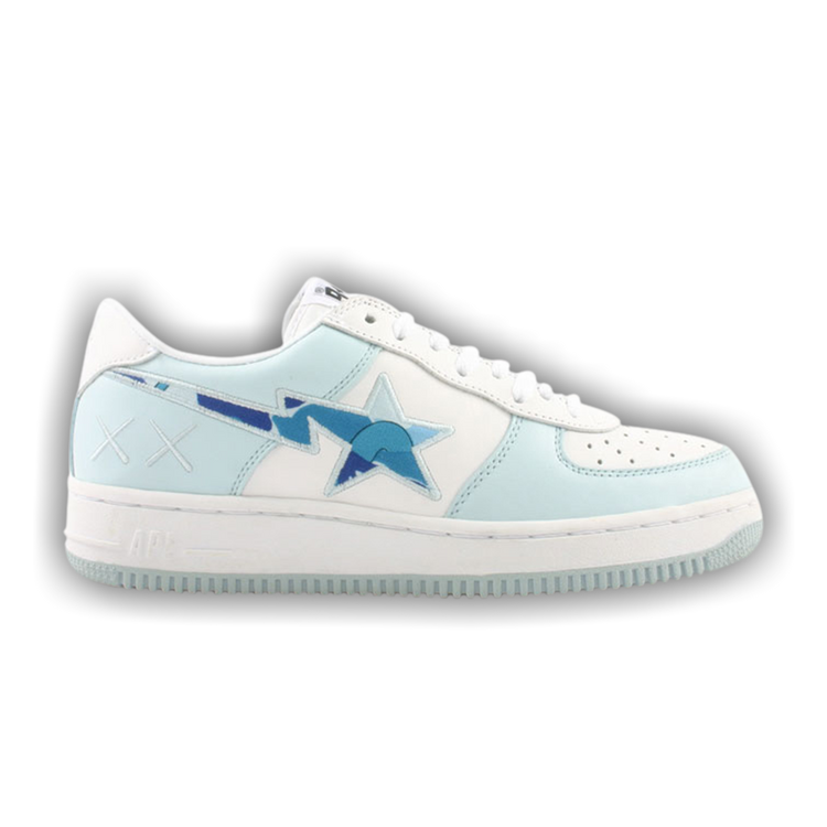 Buy Kaws x Bapesta FS-001 Low 'Light Blue Camo' - 412 | GOAT