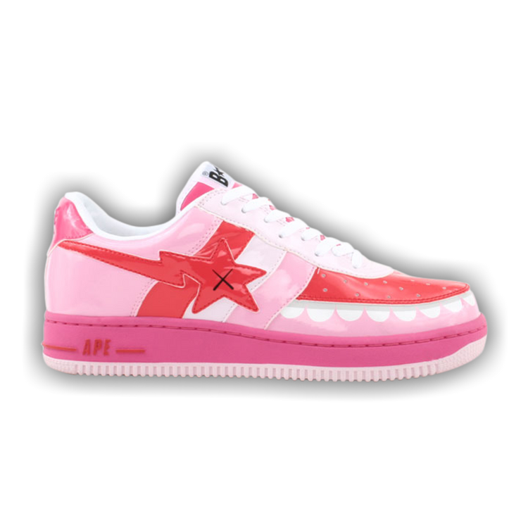 Buy Kaws x Bapesta FS 029 Low Chompers Pink 630 GOAT