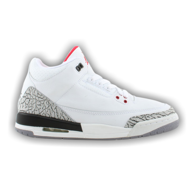 Buy Air Jordan 3 Retro GS White Cement 2003 834014 102 GOAT