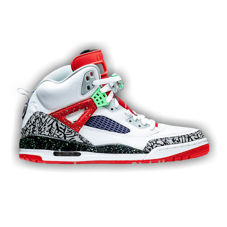 jordan spizike white green glow