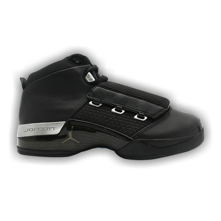 Jordan 17 shop black metallic silver