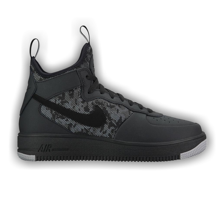 Air force 1 ultraforce mid black/ black-wolf grey-white top