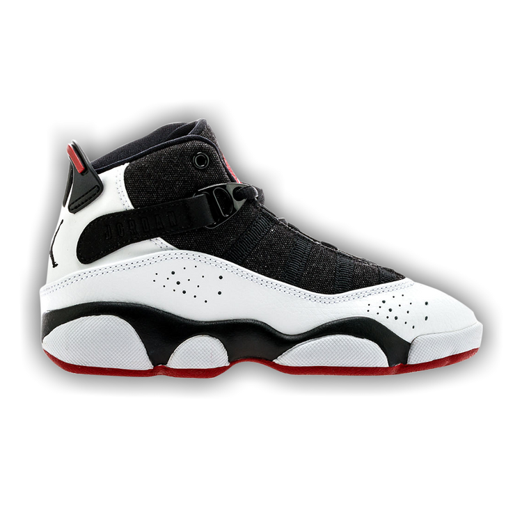 Jordan 6 rings black white gym red sales