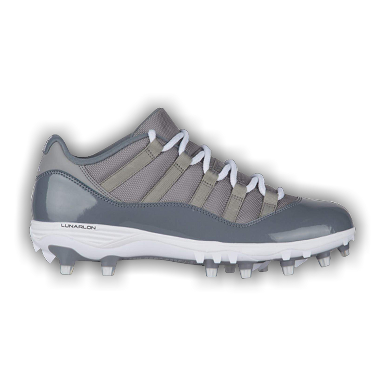 Jordan 11 cleats cool grey on sale