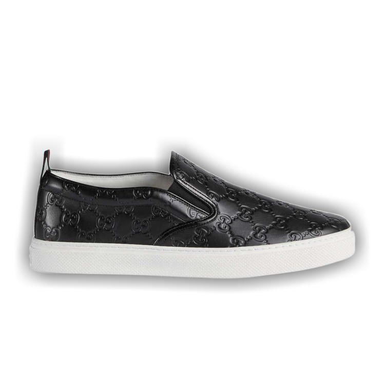 Gucci Signature Slip-On Sneaker | Black | Men's Size 6.5