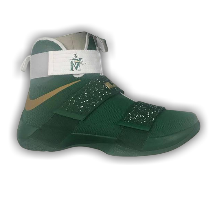 lebron soldier 10 green and white