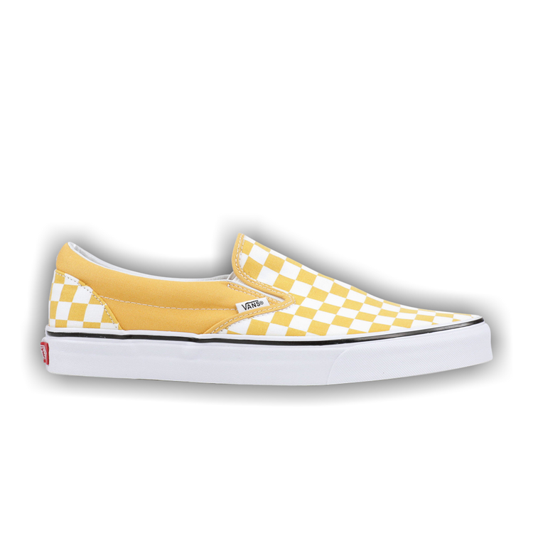 Buy Classic Slip On Ochre Checkerboard VN0A38F7QCP GOAT