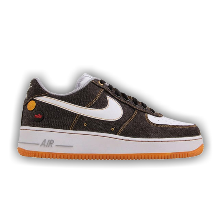 Nike air force sales 1 black denim