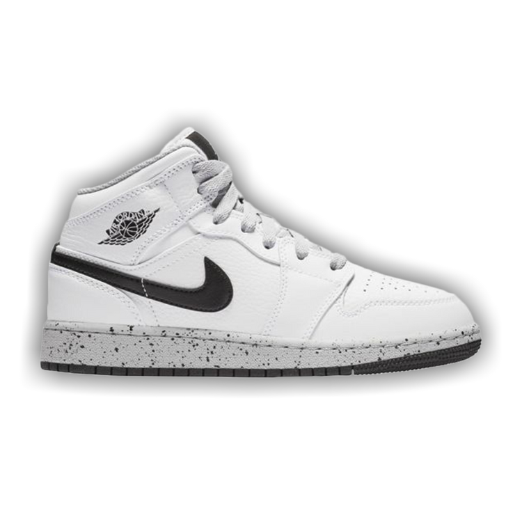 Buy Air Jordan 1 Retro Mid GS 'White Cement' - 554725 115 | GOAT