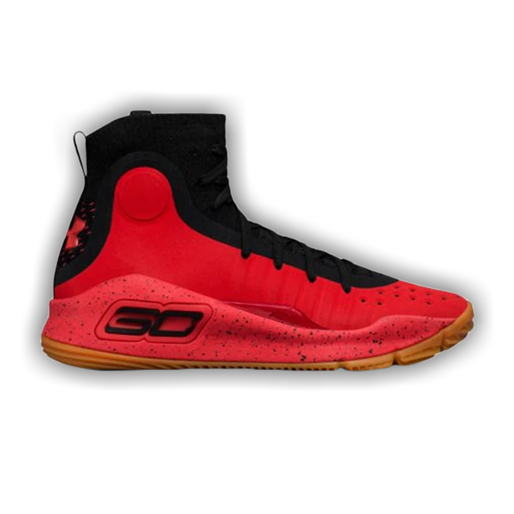 under armour curry 4 red black gum