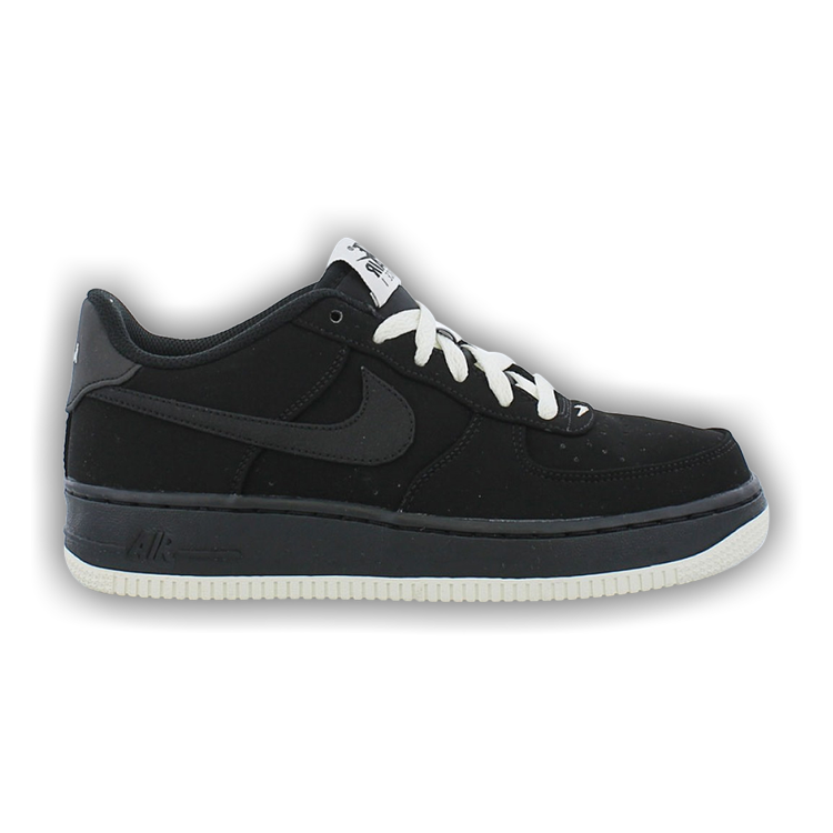 Nike Air Force 1 GS Black/Black/Summit-White 596728-050 Size 6Y 8