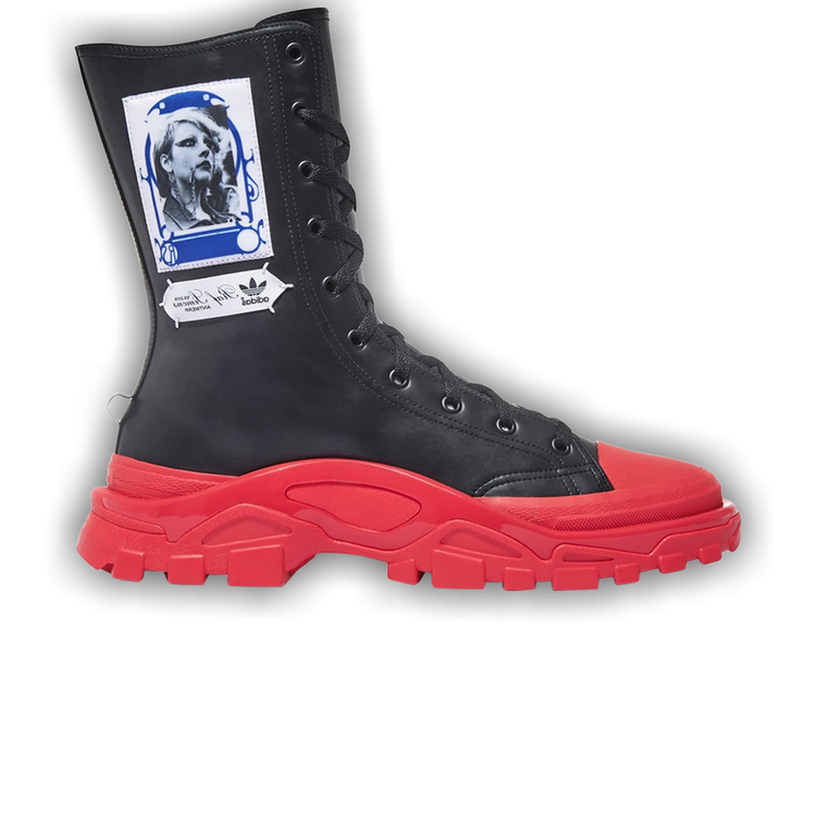Buy Raf Simons x Detroit Runner High Black Red EE7940 GOAT