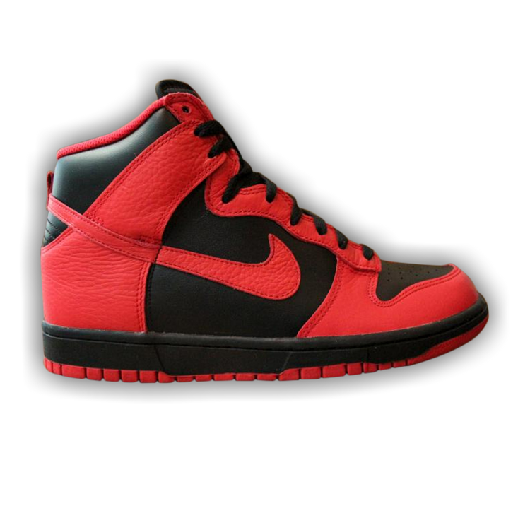 Nike dunk 2025 high red black