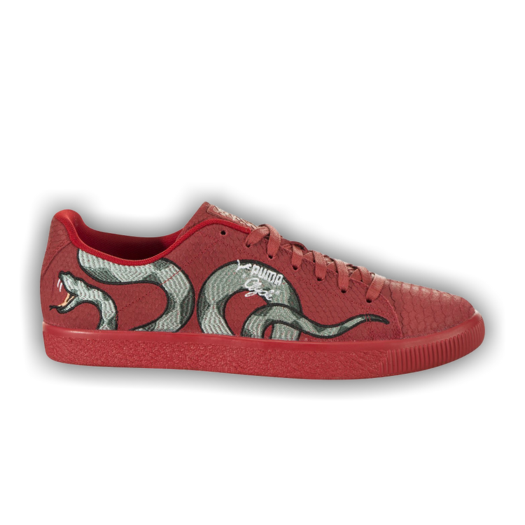 Puma clyde snake embroidery on sale