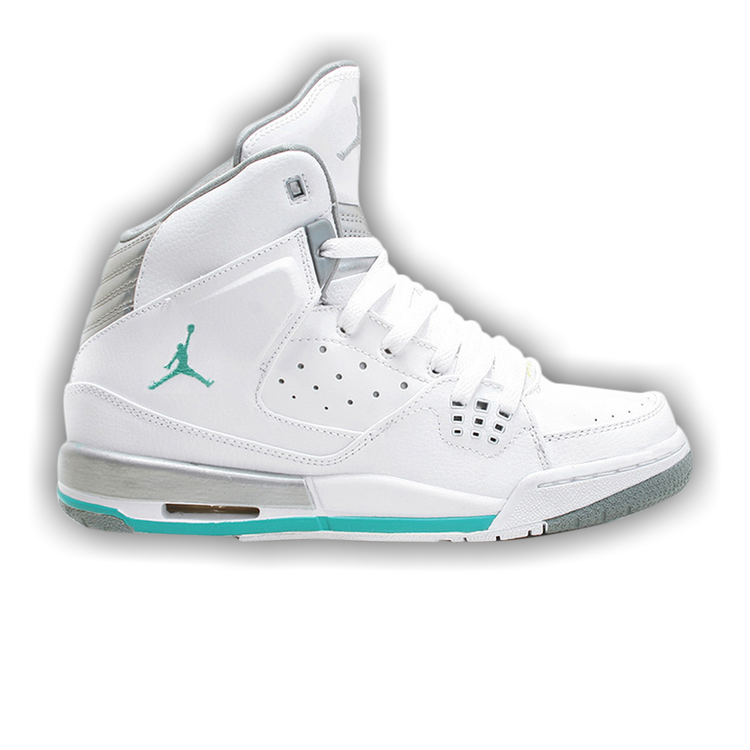 turquoise and white jordans