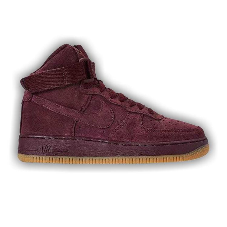 maroon suede air force 1