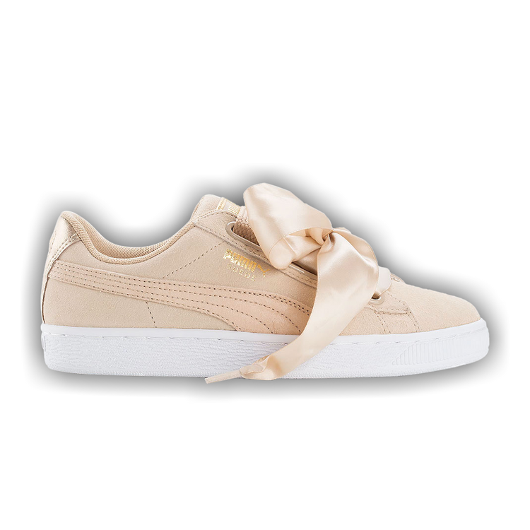 Puma suede heart safari beige hot sale