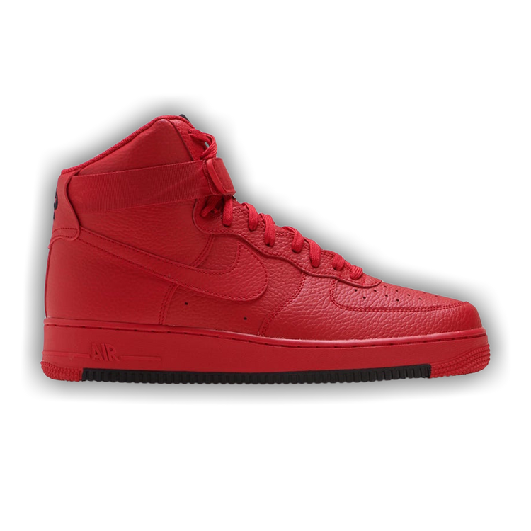Air force 1 top high white/university red/black