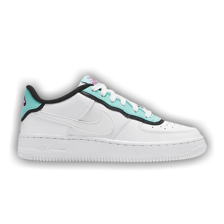 White aqua fuschia air hotsell force 1