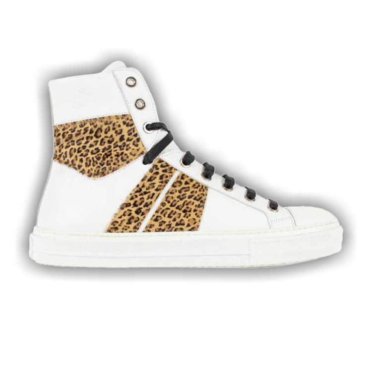 Buy Amiri Sunset Leather 'White Leopard' - MSSUN LPD117WHL | GOAT