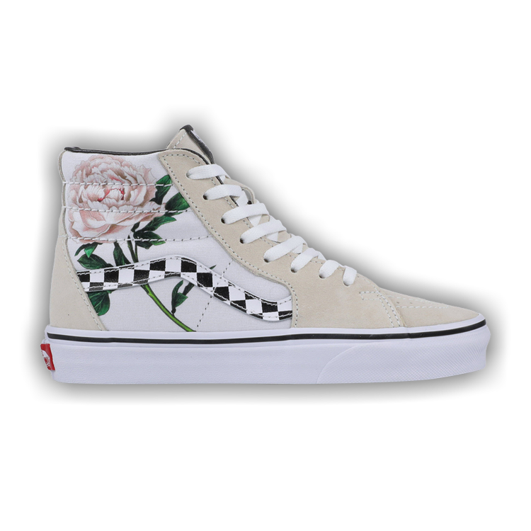 VANS Sk8-Hi Floral Checkerboard Sneakers
