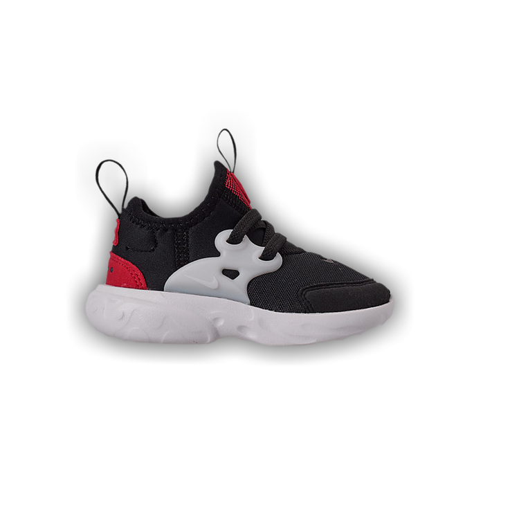 React presto black/phantom/university red toddler kids' shoe on sale
