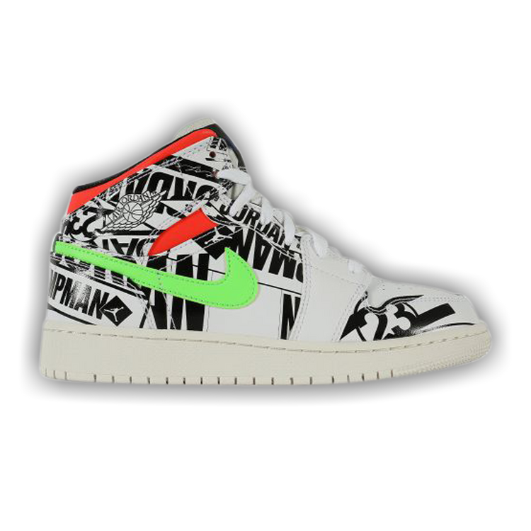 Air jordan 1 mid all over logos shop
