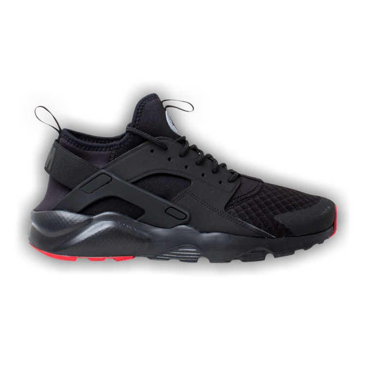 Nike air huarache run ultra black metallic silver  and  red shop