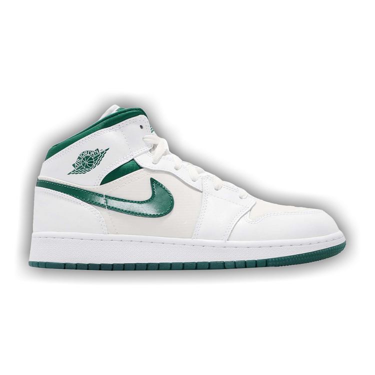 Jordan 1 mid mystic green sales