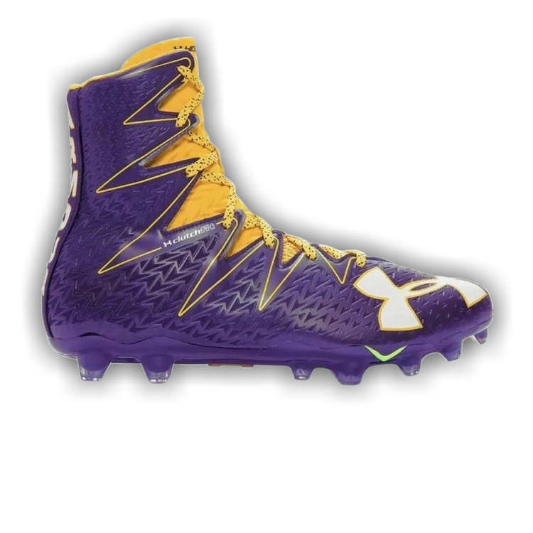 Purple and gold under armour cleats outlet