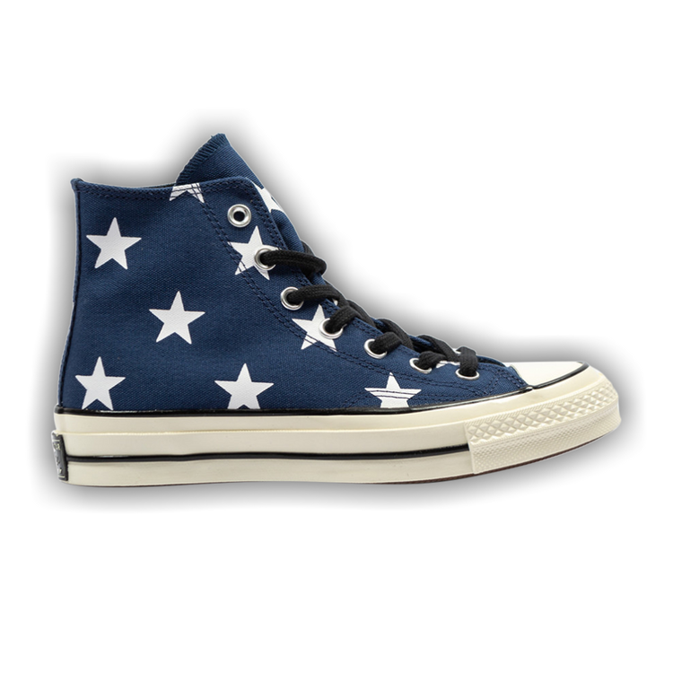 Buy Chuck 70 Hi 'Navy Stars' - 163409C | GOAT