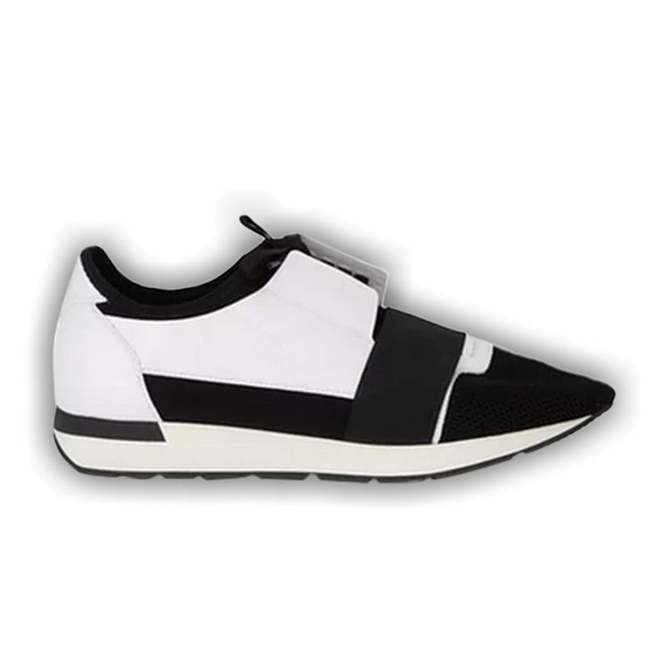 Balenciaga race runners black and white store